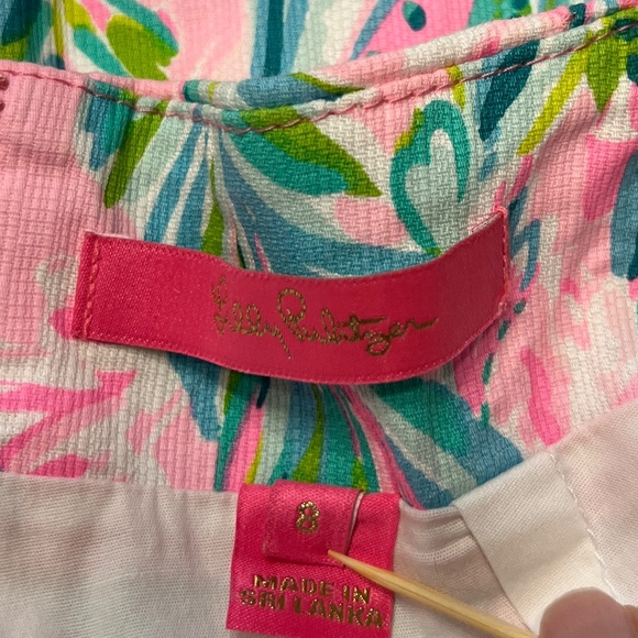 Lilly Pulitzer (Becki skort), size 8, color (Unicorn of the sea), and back zip - Picture 8 of 10